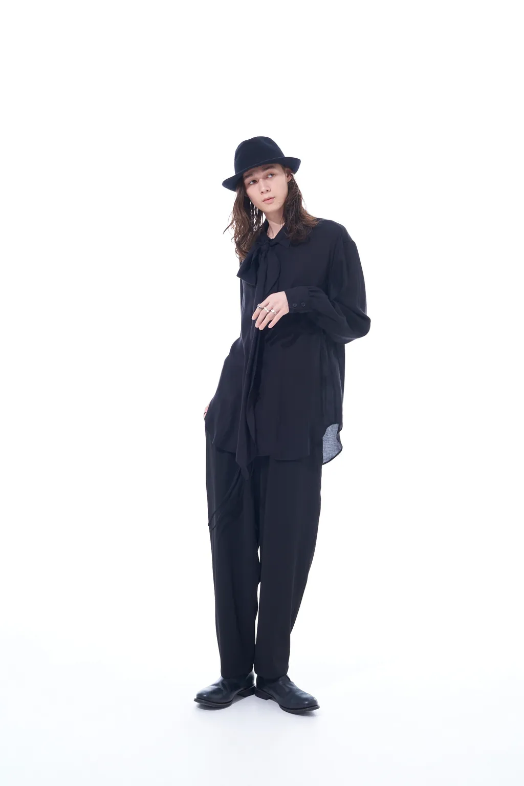 Pe/Rayon Gabardine Stretch Shirring And Laces Waist Pants