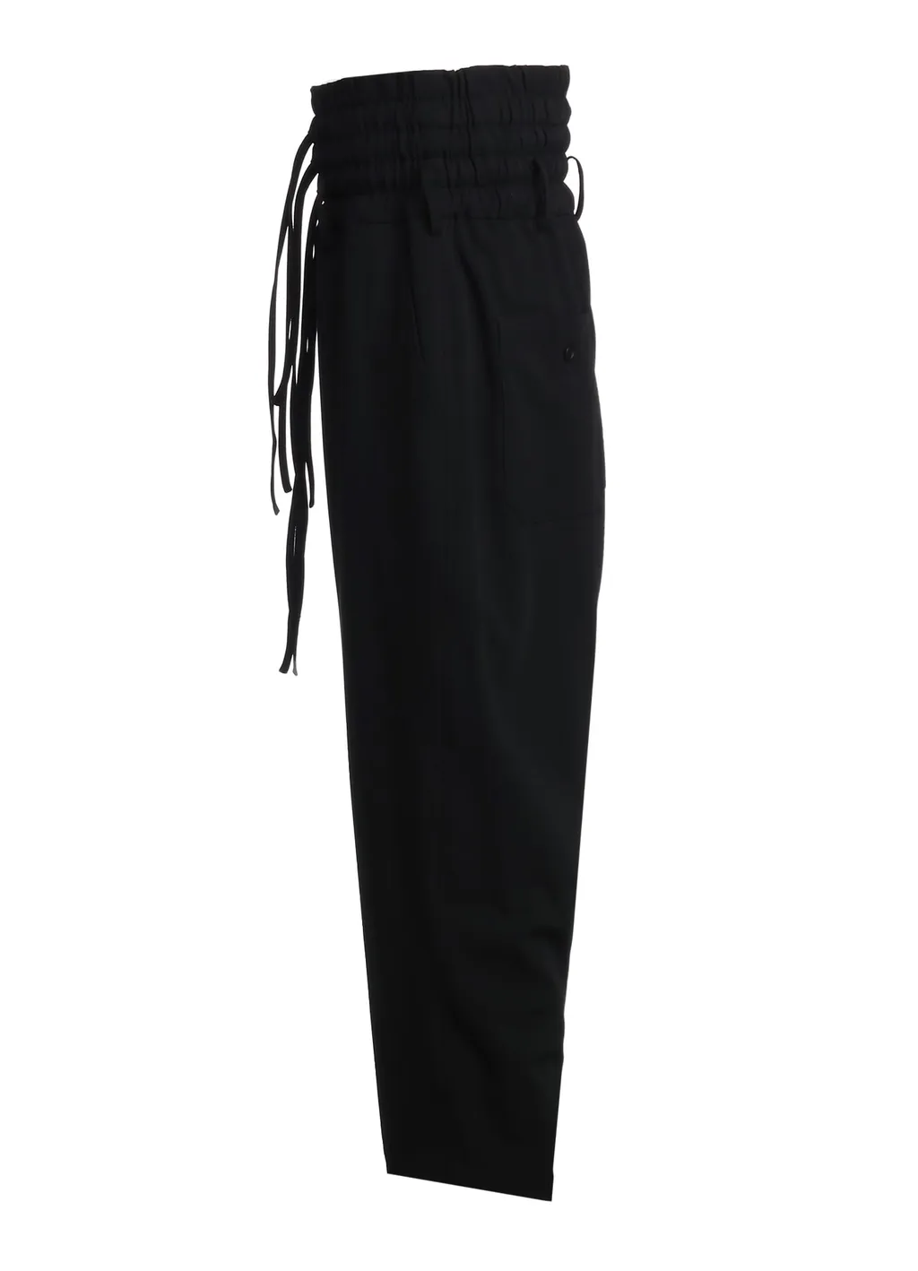 Pe/Rayon Gabardine Stretch Shirring And Laces Waist Pants