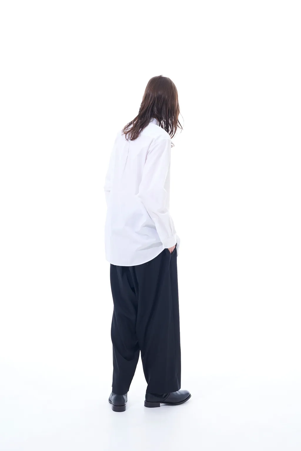 T/W Gabardine Suspender Pants With Triangle Gusset