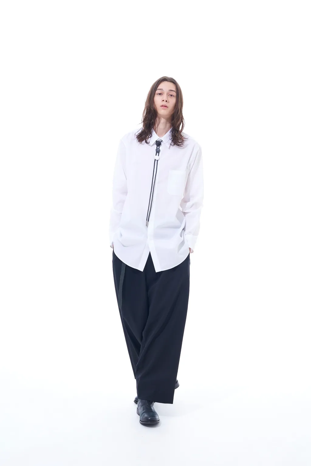 T/W Gabardine Suspender Pants With Triangle Gusset