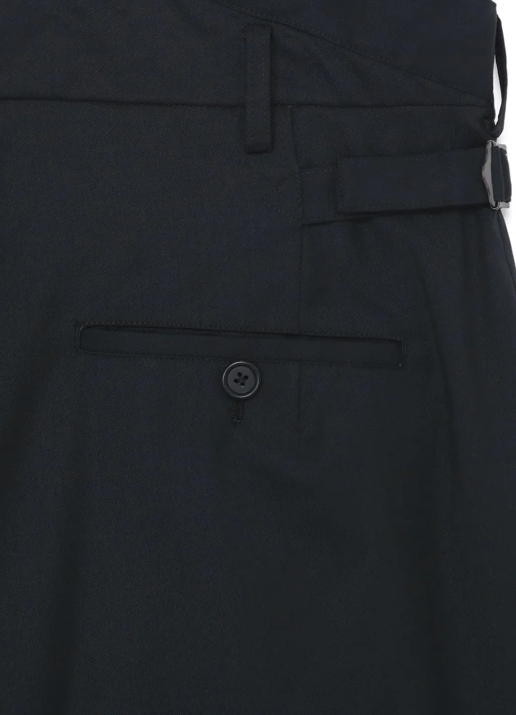 T/W Gabardine Suspender Pants With Triangle Gusset