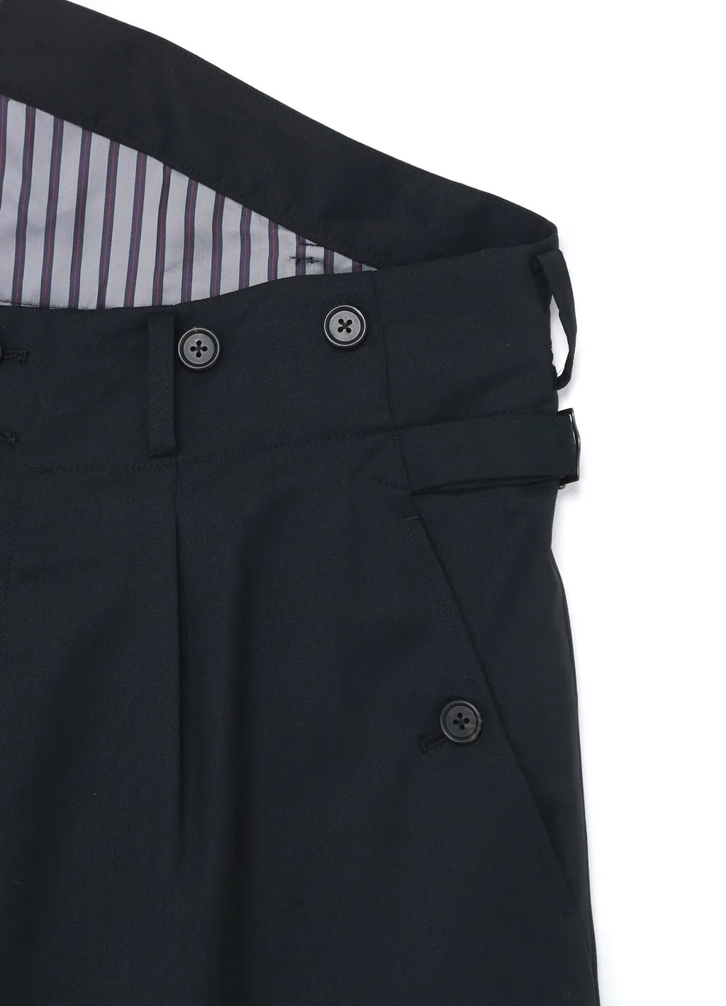 T/W Gabardine Suspender Pants With Triangle Gusset