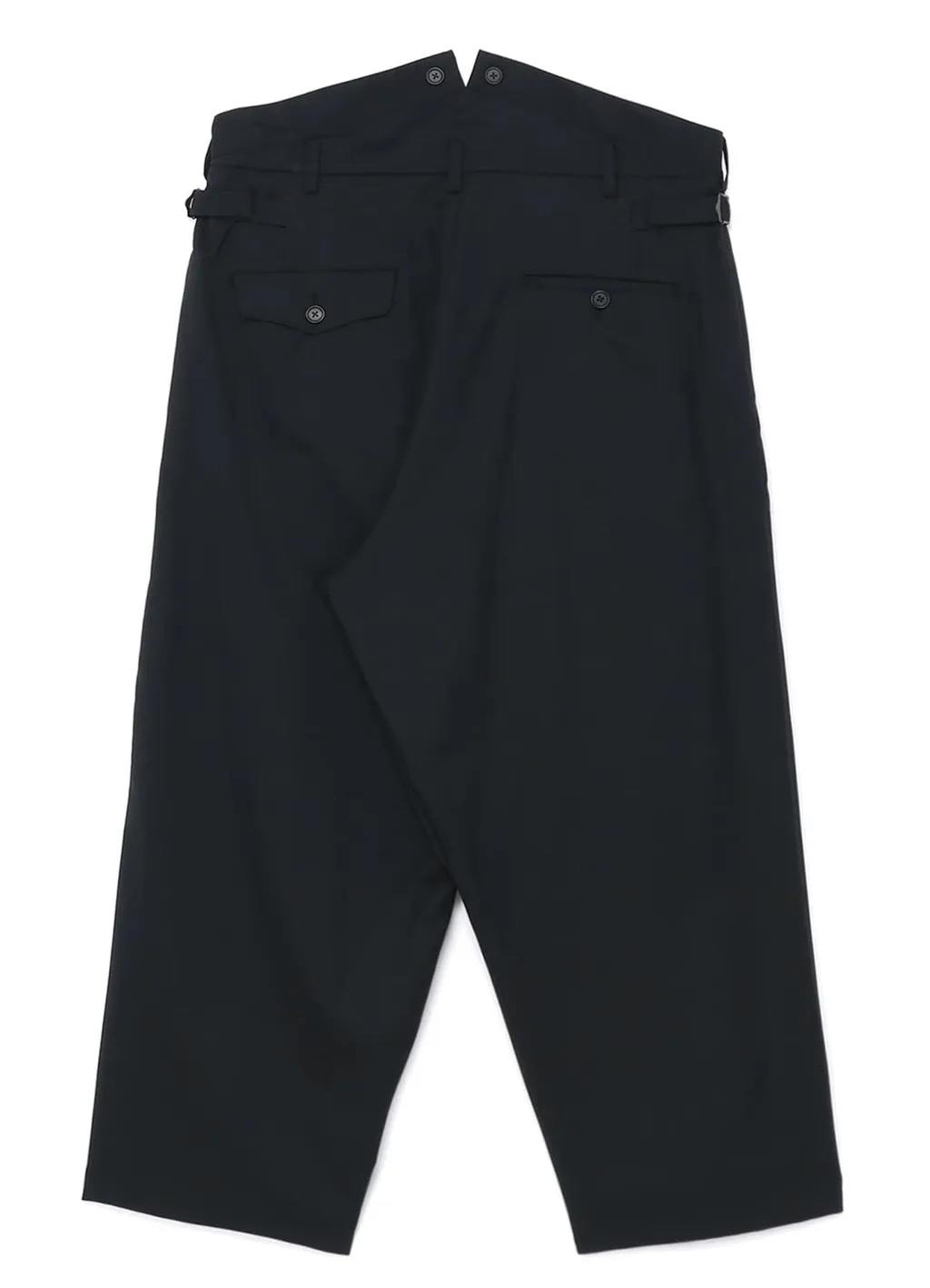 T/W Gabardine Suspender Pants With Triangle Gusset