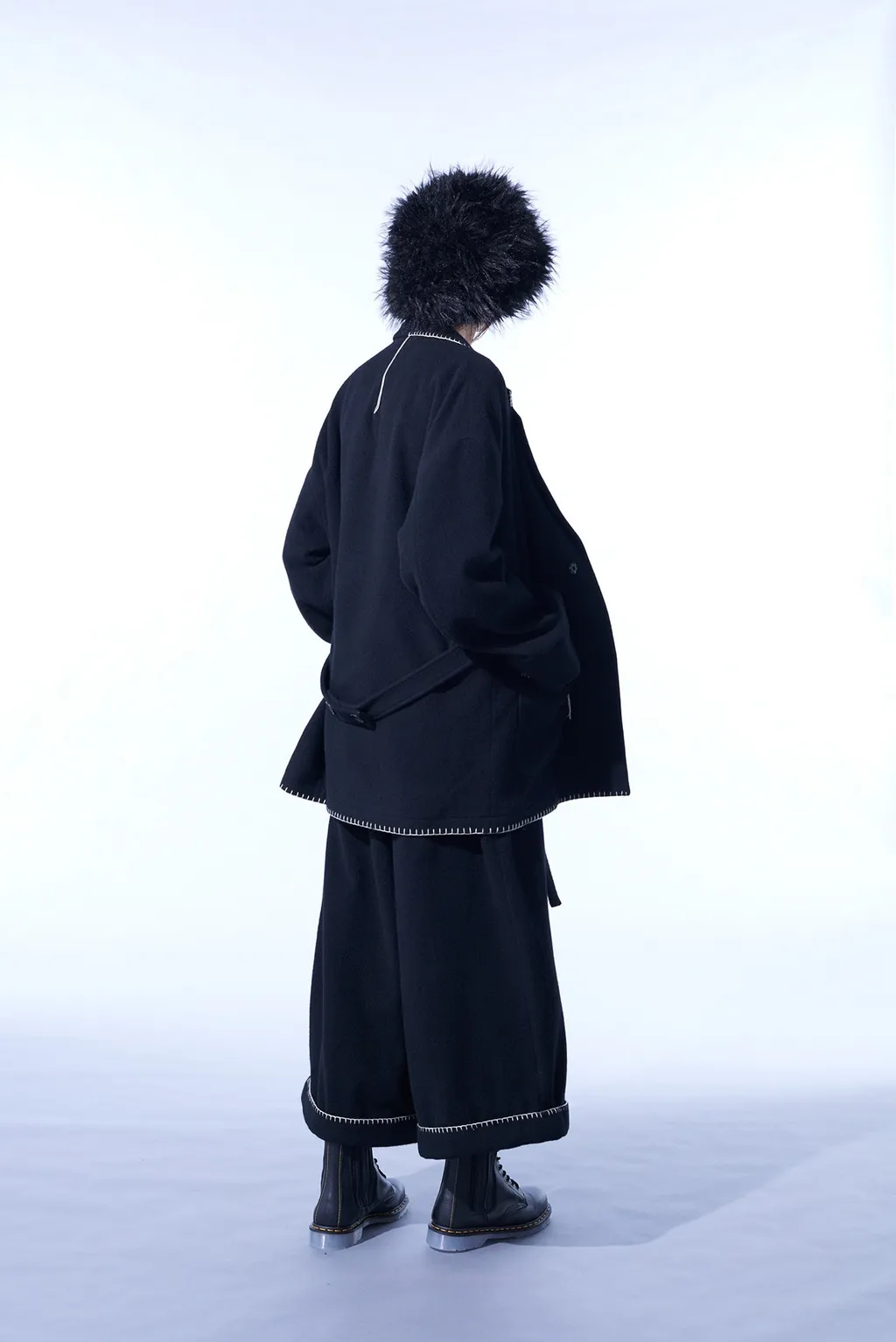 W/Top Mossa Belted Sarouel Pants With Blanket Stitch Design