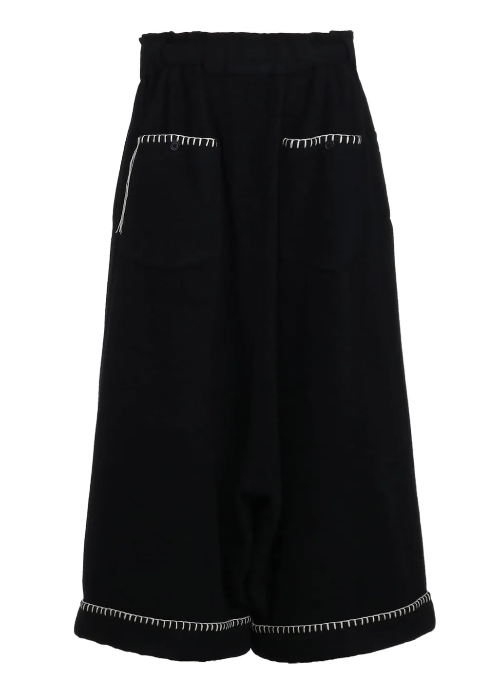 W/Top Mossa Belted Sarouel Pants With Blanket Stitch Design