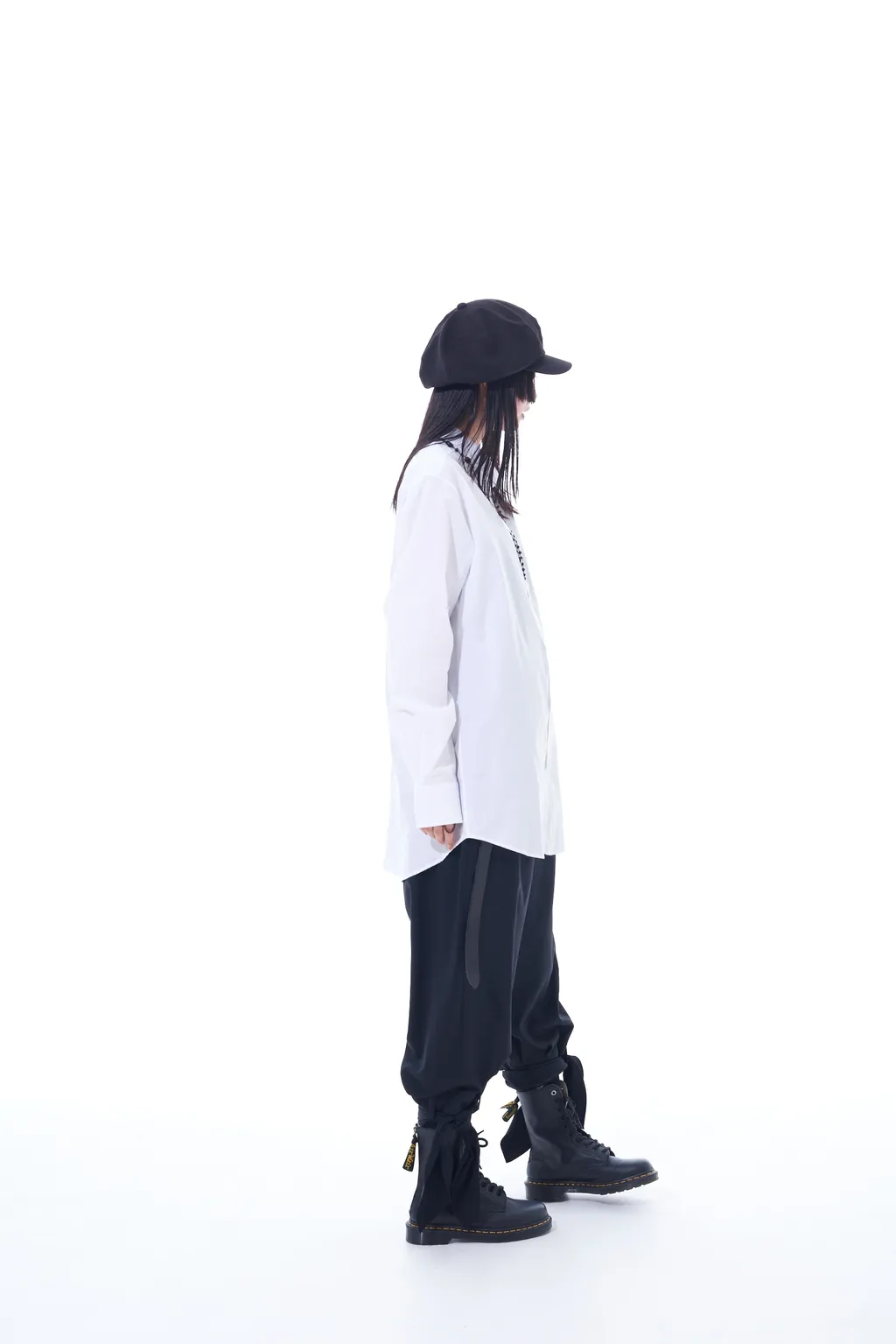 T/W Gabardine 2-Tuck Pants With Hem Ties