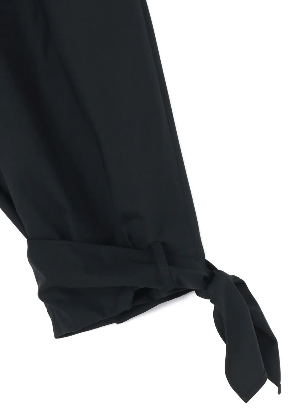 T/W Gabardine 2-Tuck Pants With Hem Ties