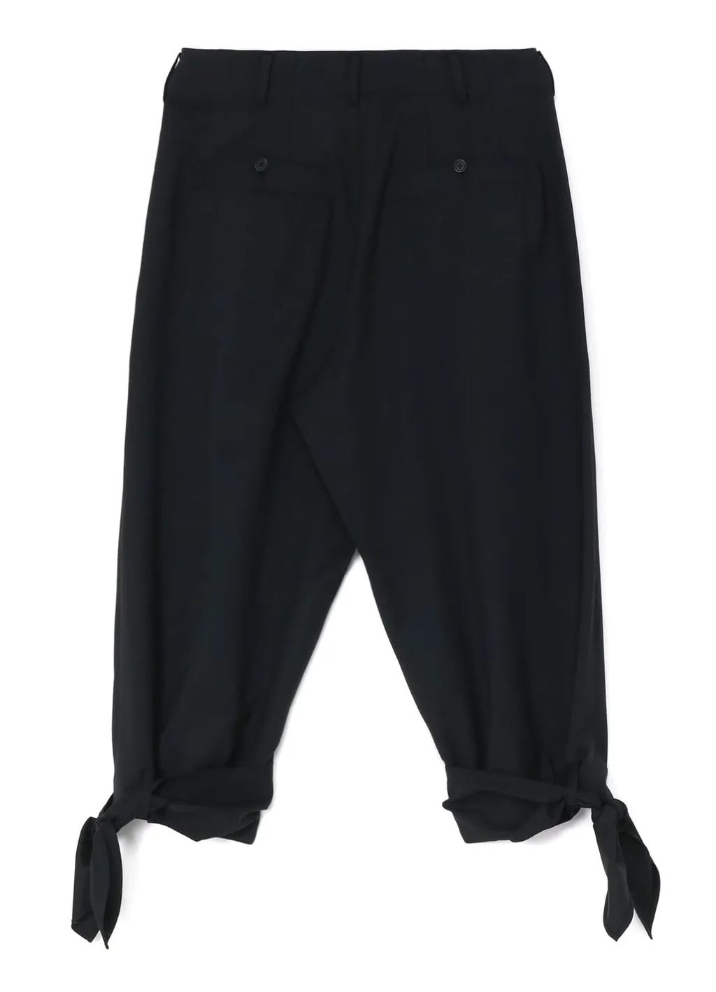 T/W Gabardine 2-Tuck Pants With Hem Ties