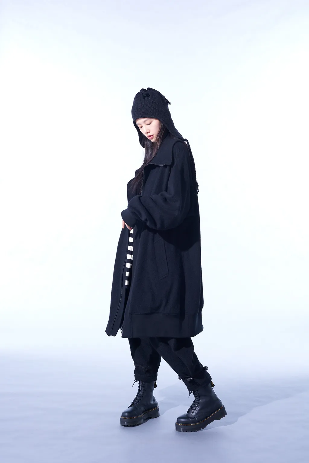 Eco Wool Beaver Oversized Long Truck Top