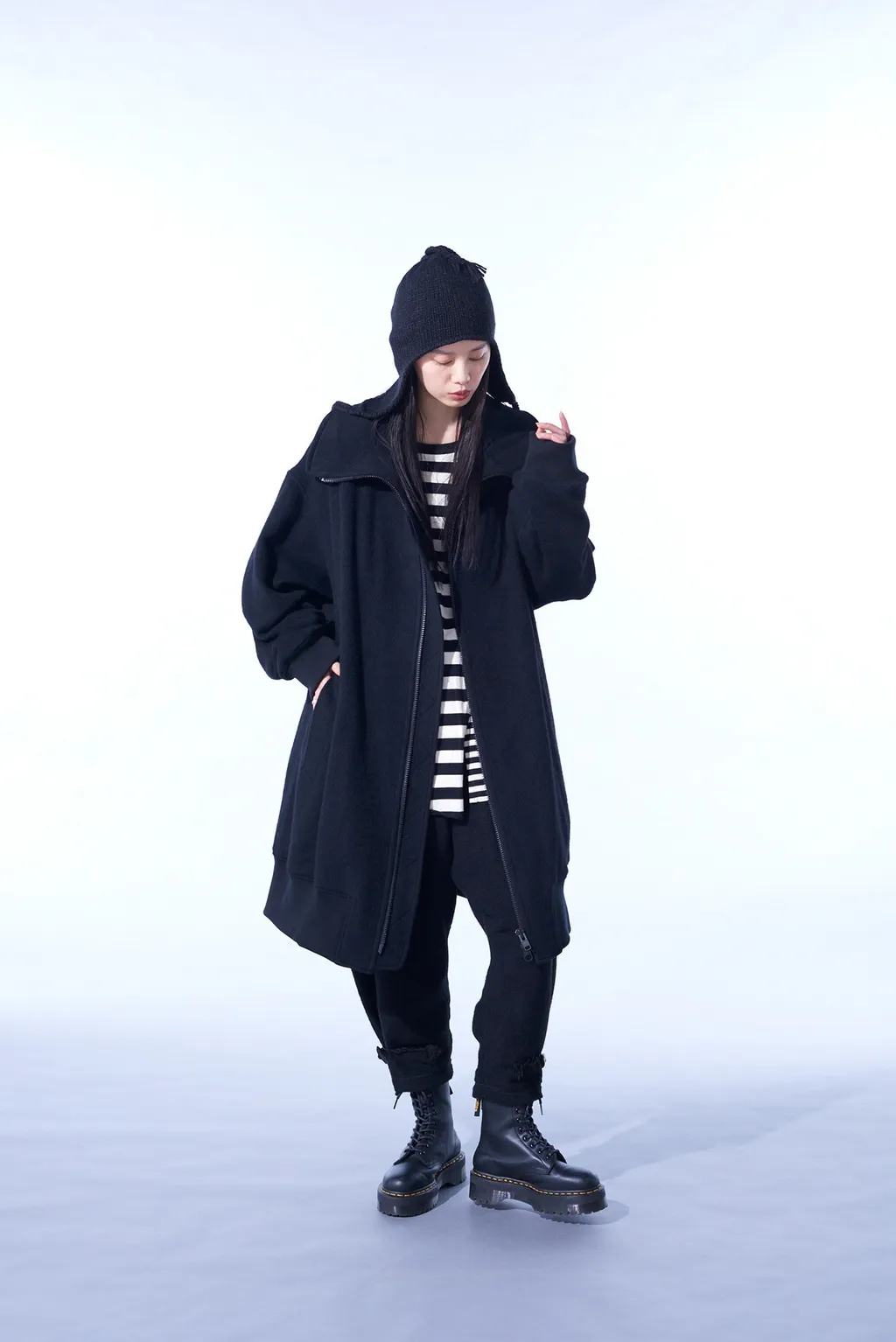Eco Wool Beaver Oversized Long Truck Top