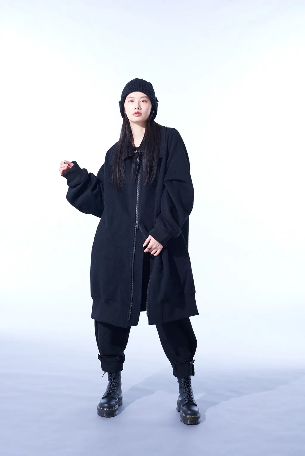 Eco Wool Beaver Oversized Long Truck Top