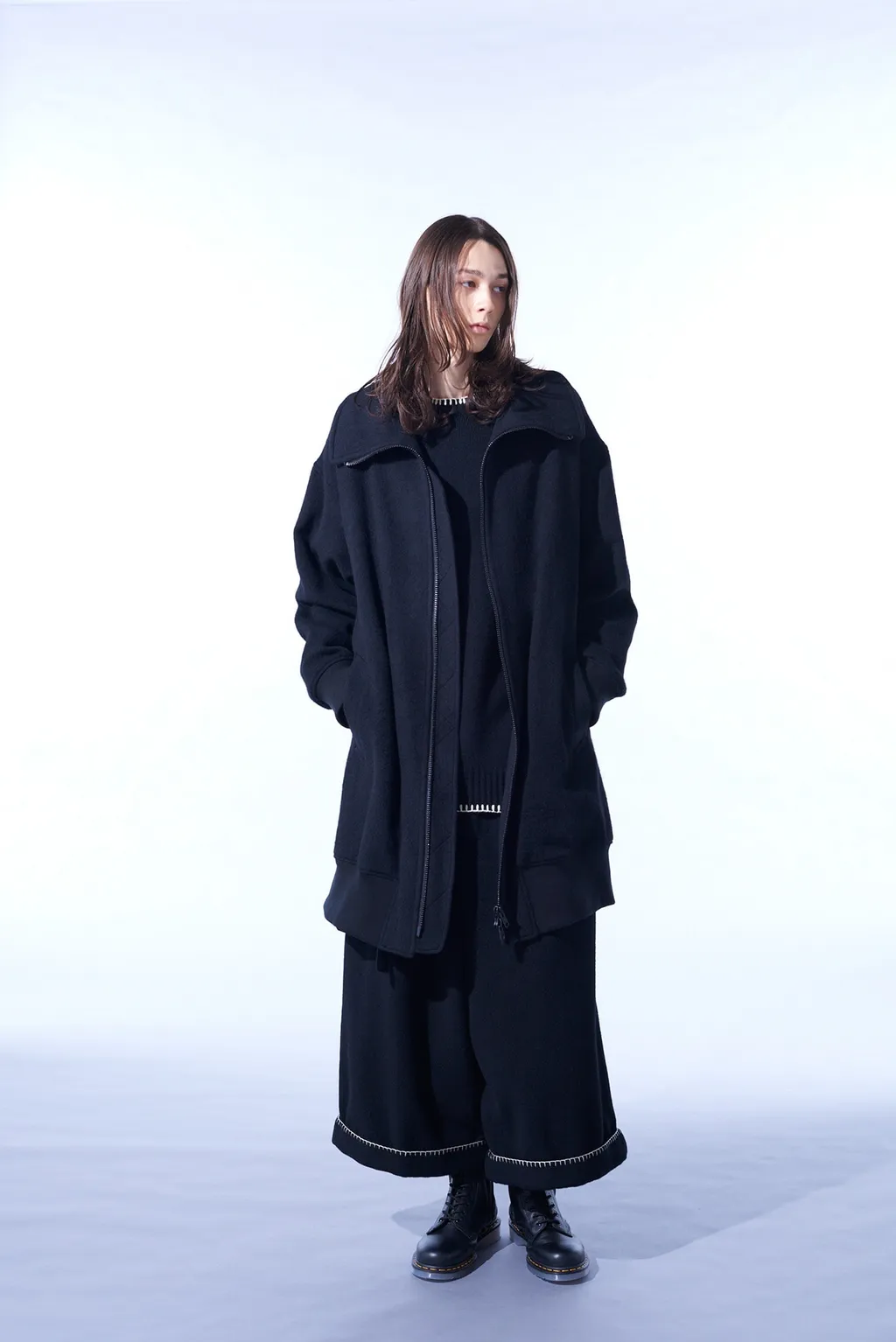 Eco Wool Beaver Oversized Long Truck Top