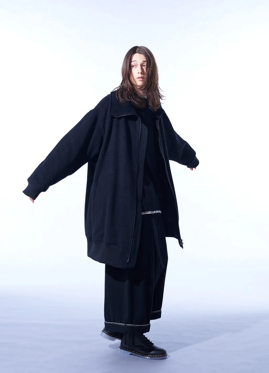 Eco Wool Beaver Oversized Long Truck Top