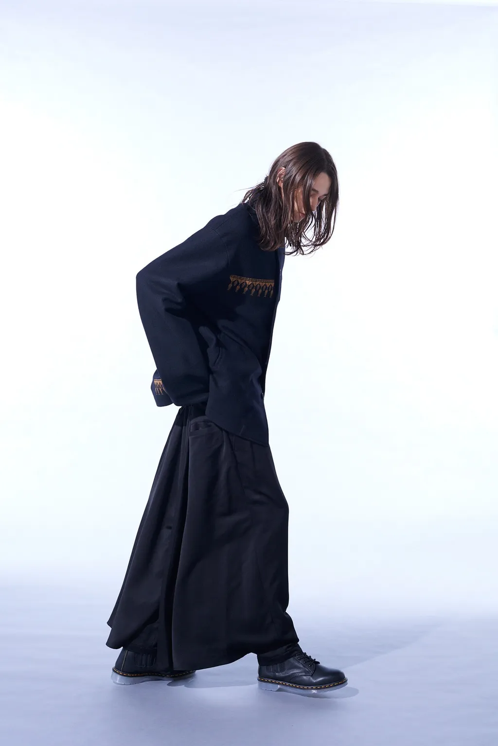 Compressed Jersey Ethnic Embroidered Blouson