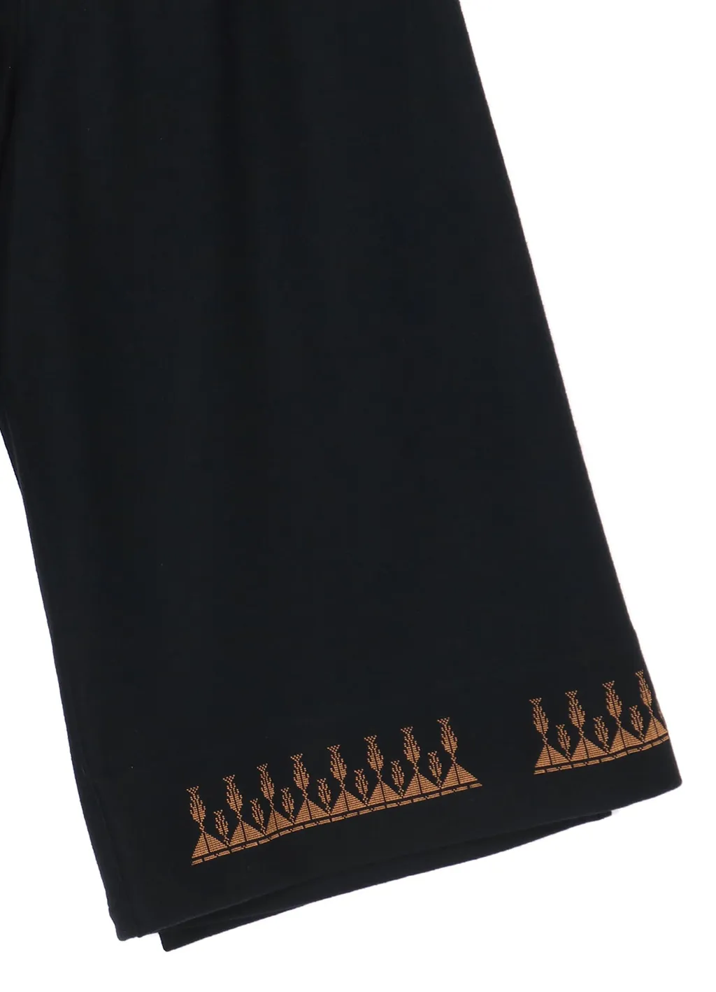 Compressed Jersey Ethnic Embroidered Wrap Pants