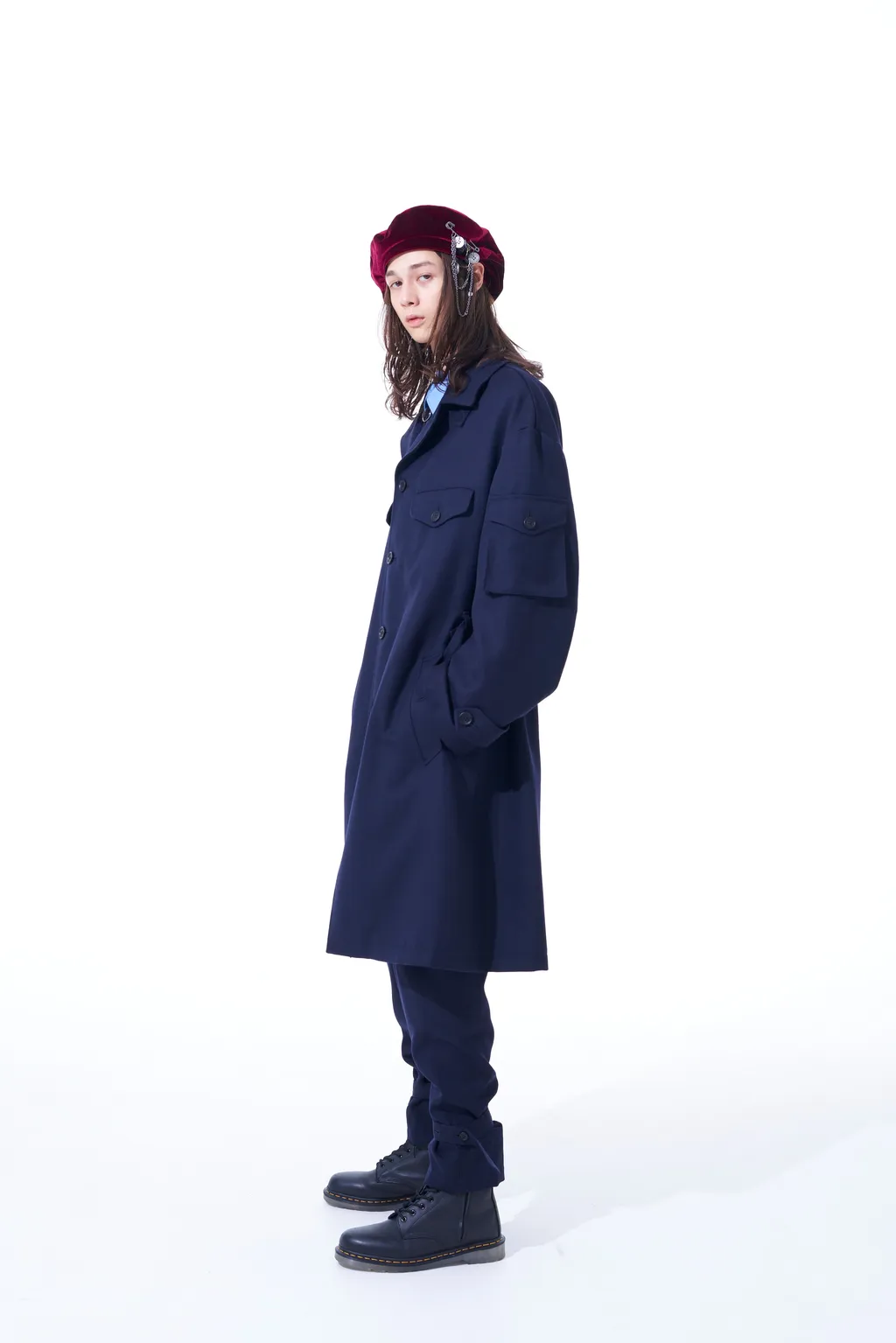 Wool Surge Oversized Military Coat