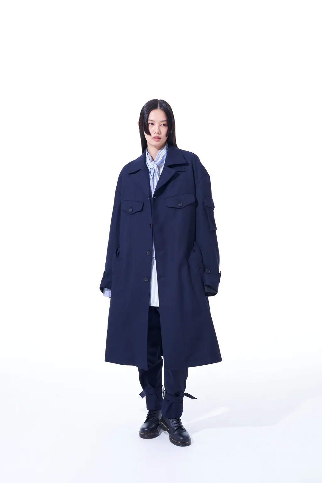 Wool Surge Oversized Military Coat