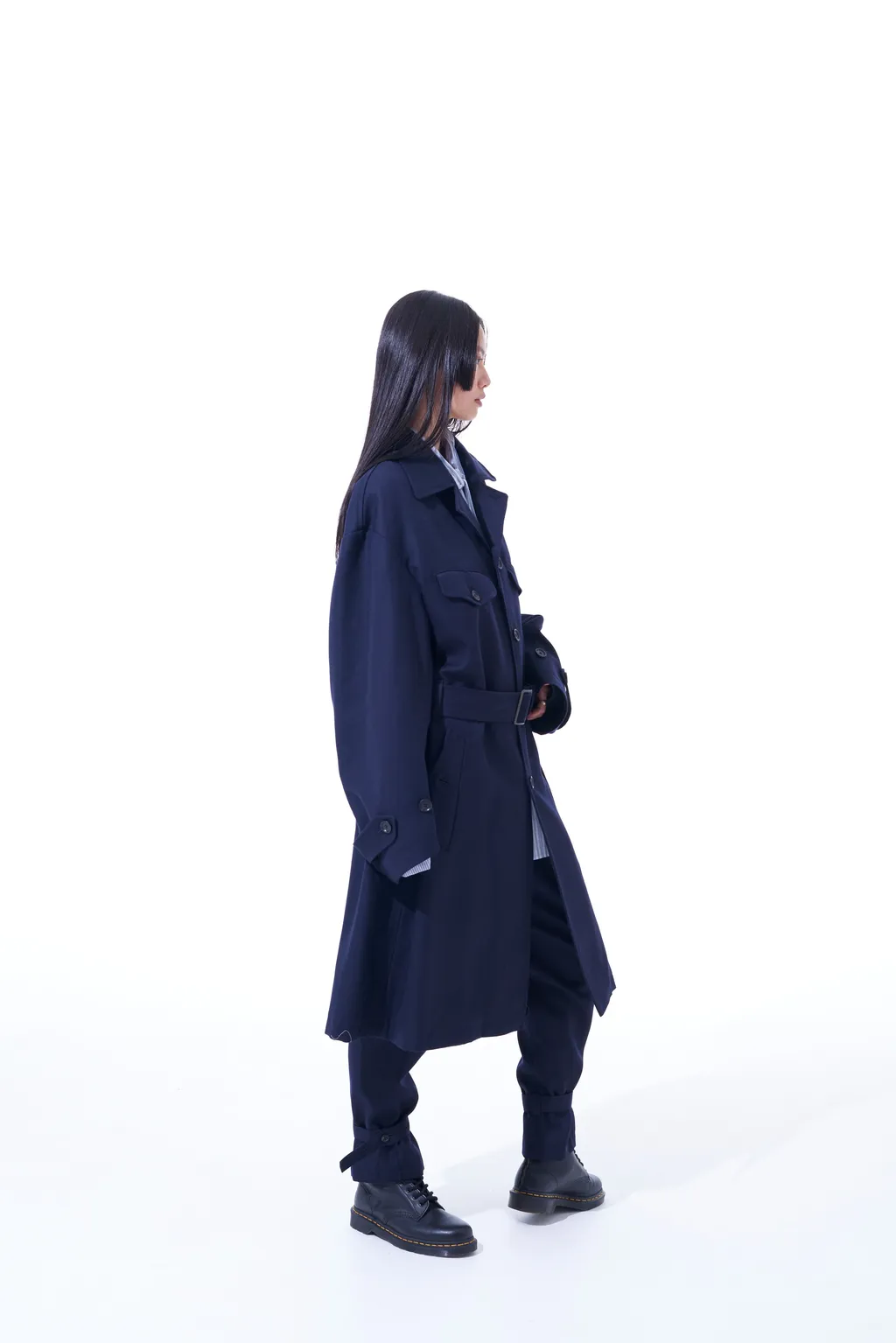 Wool Surge Oversized Military Coat