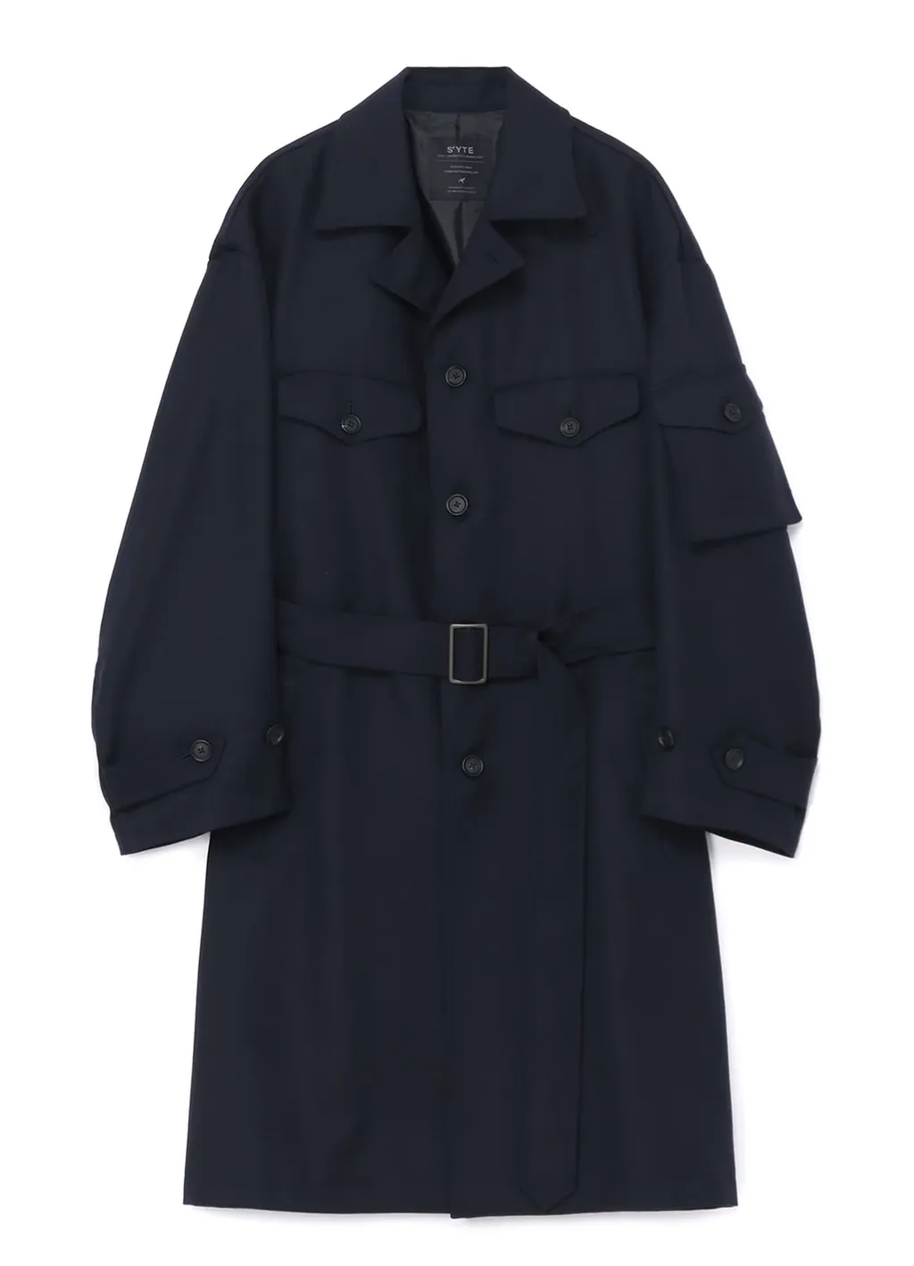 Wool Surge Oversized Military Coat