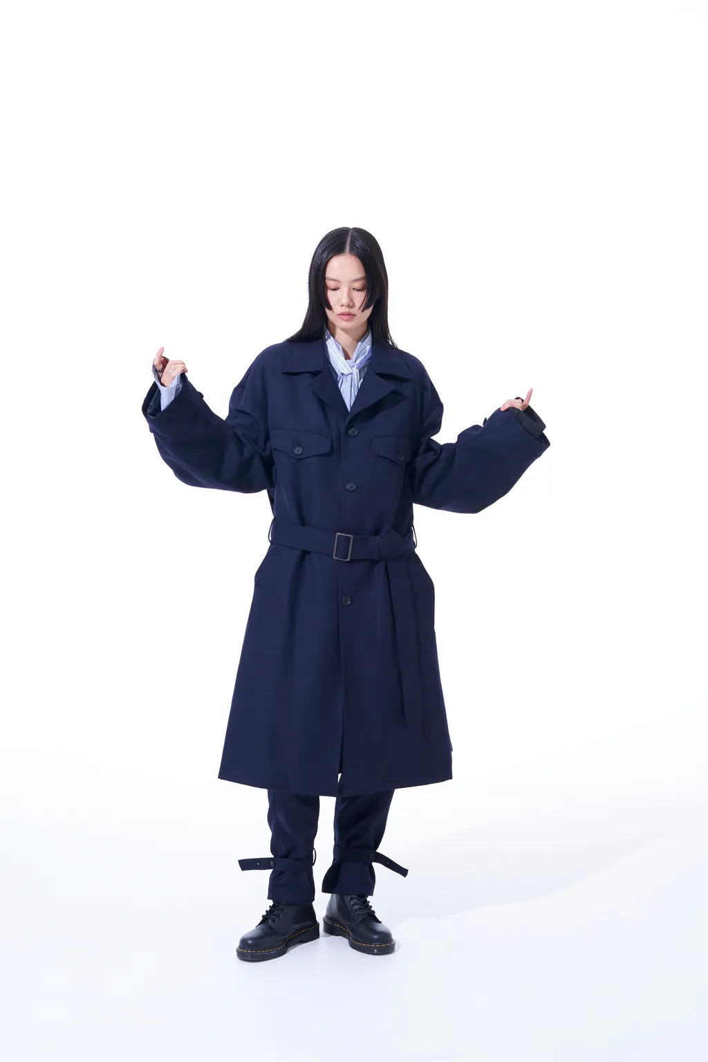 Wool Surge Oversized Military Coat
