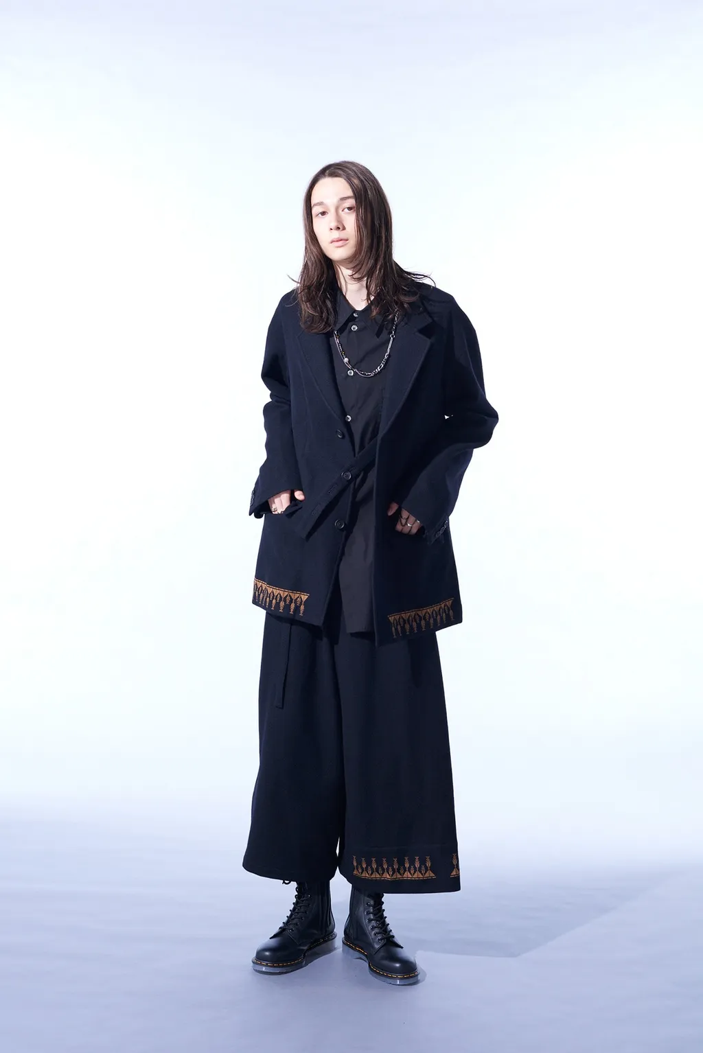 Compressed Jersey Ethnic Embroidered Jacket