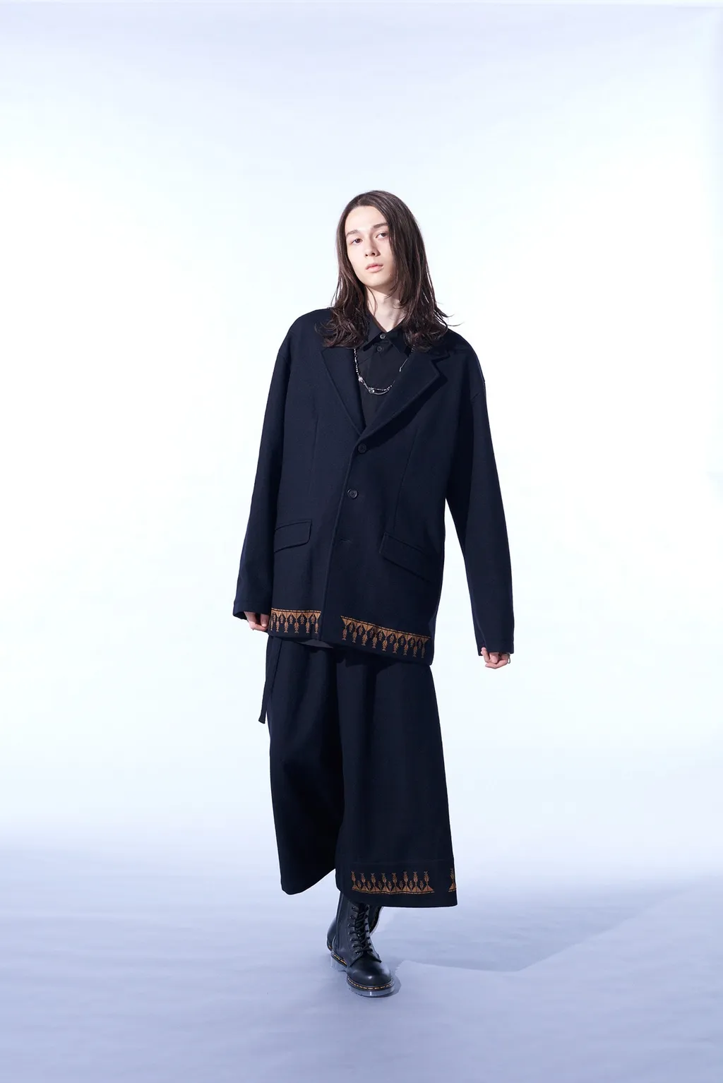 Compressed Jersey Ethnic Embroidered Jacket