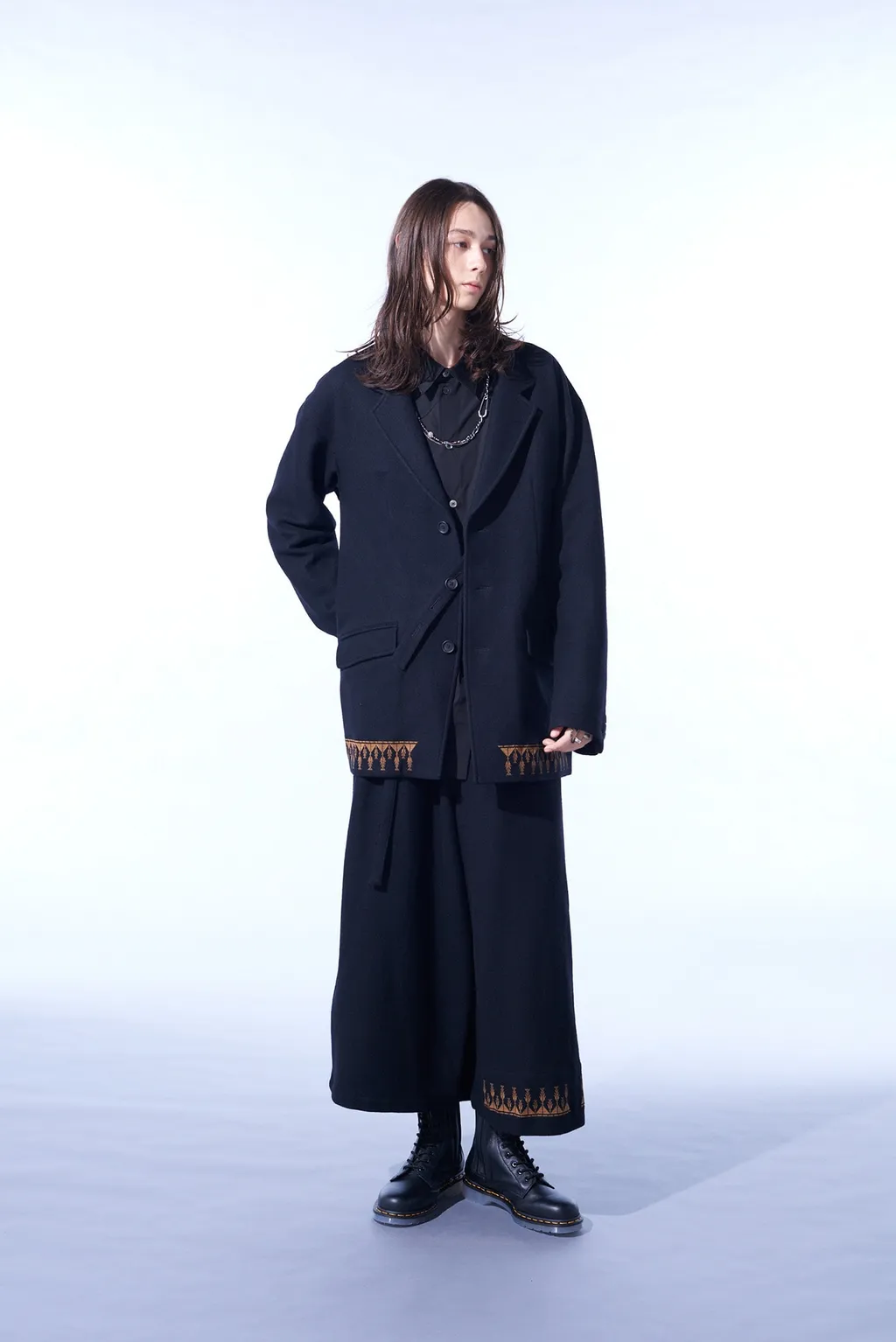 Compressed Jersey Ethnic Embroidered Jacket