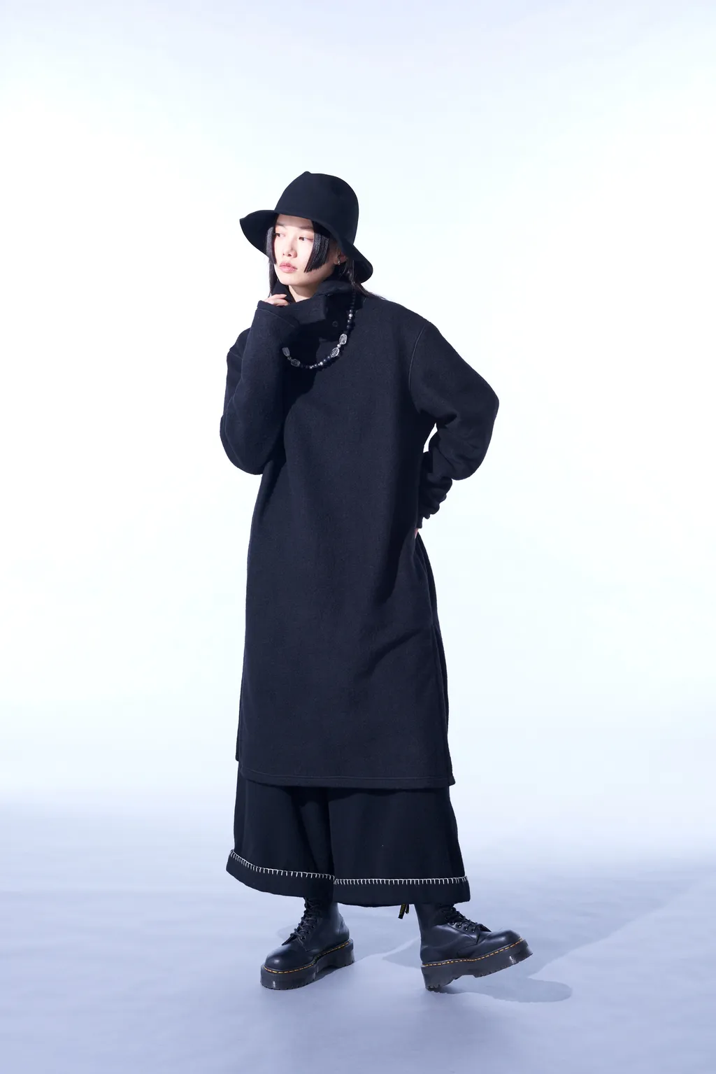 Pe/W Sliver Jersey Turtleneck Long Pullover