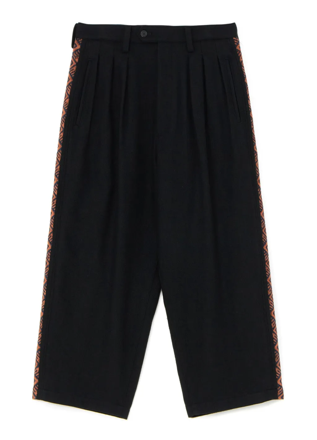 Flannel + Ecuadorian Woven Braid Side-Switching Pants