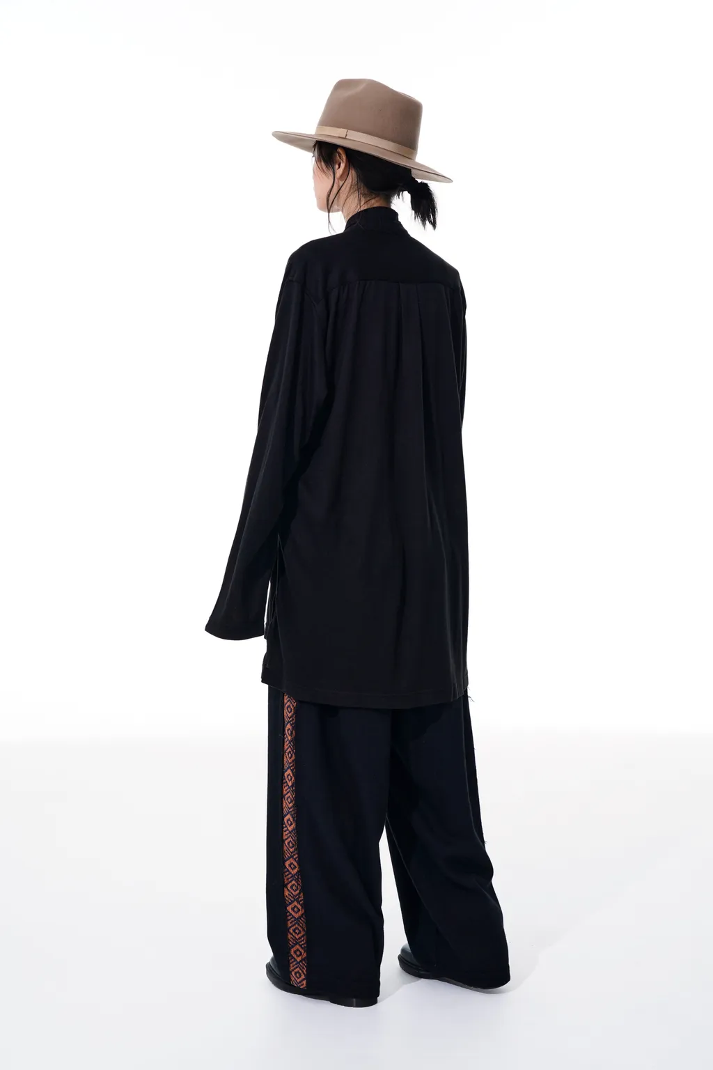 Flannel + Ecuadorian Woven Braid Side-Switching Pants