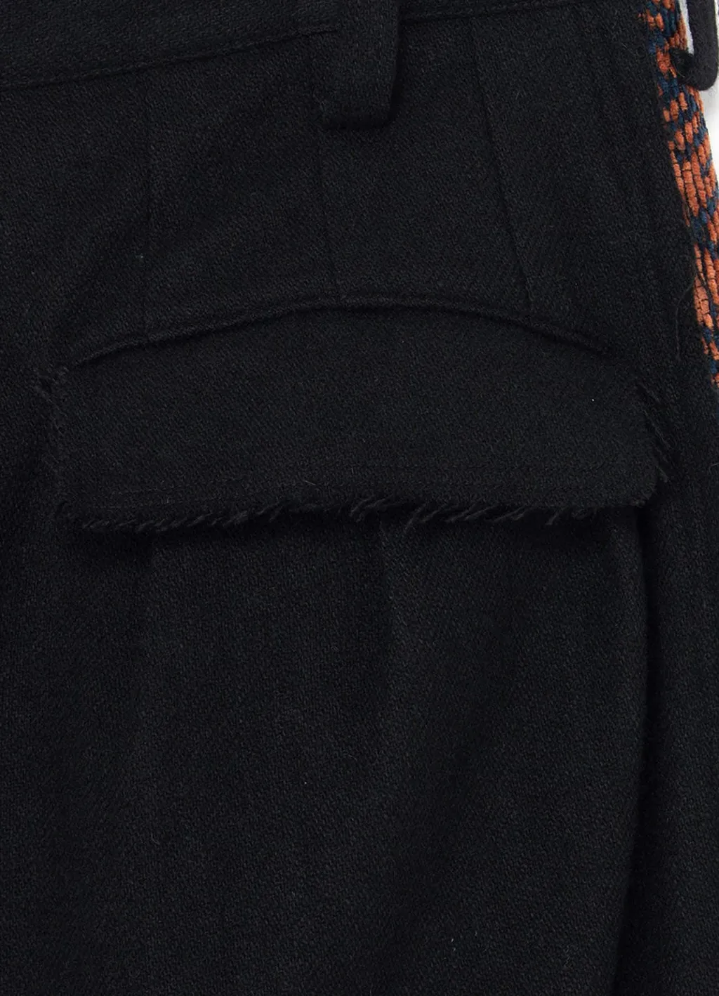 Flannel + Ecuadorian Woven Braid Side-Switching Pants