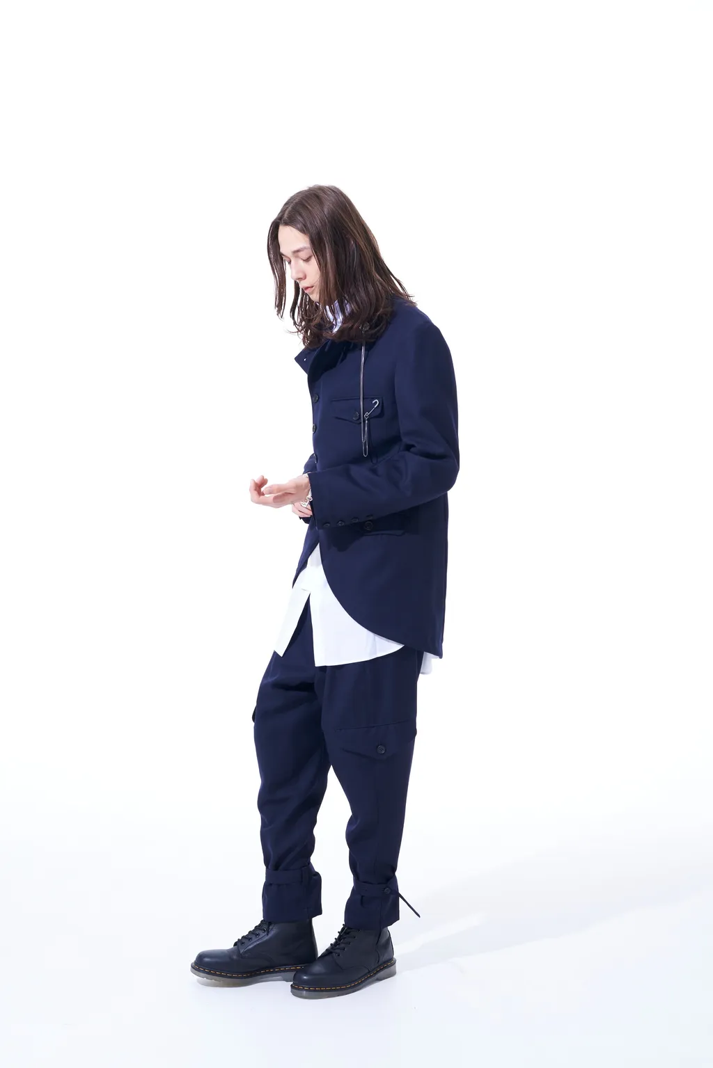 Wool Surge Semi-Double-Breasted Jacket
