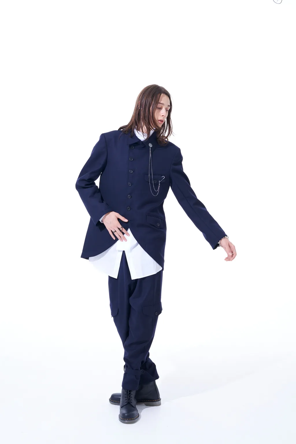 Wool Surge Semi-Double-Breasted Jacket