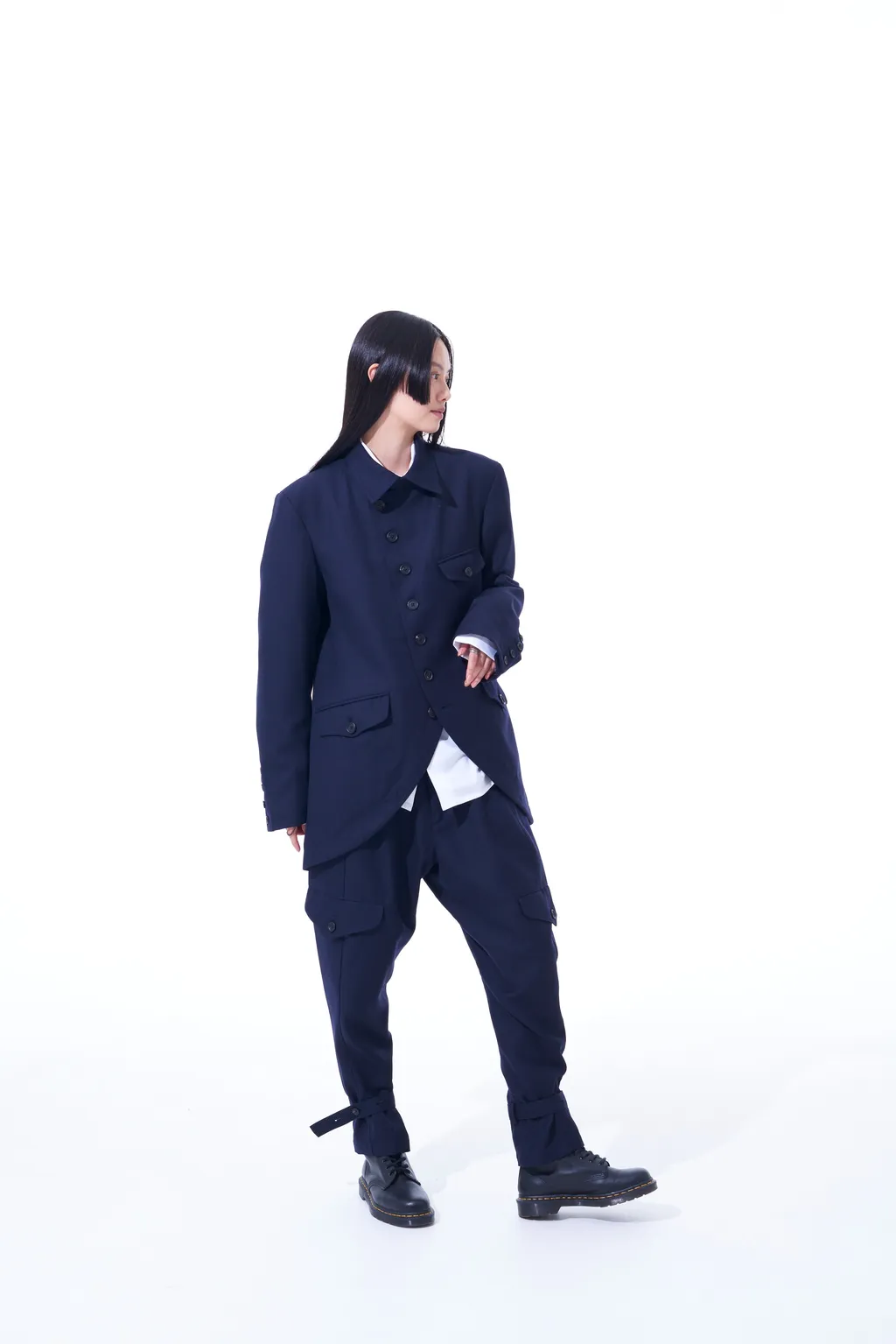 Wool Surge Semi-Double-Breasted Jacket