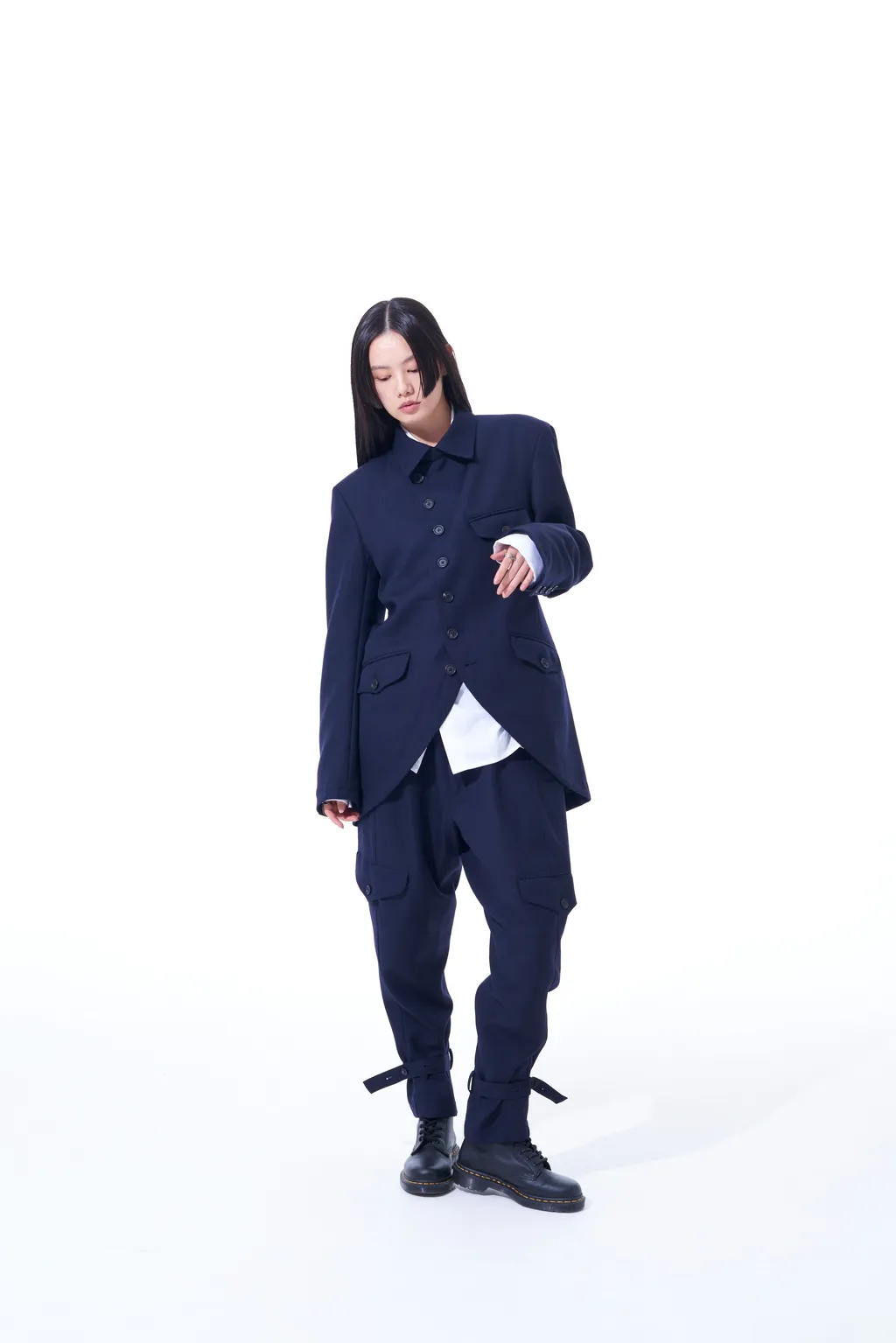Wool Surge Semi-Double-Breasted Jacket
