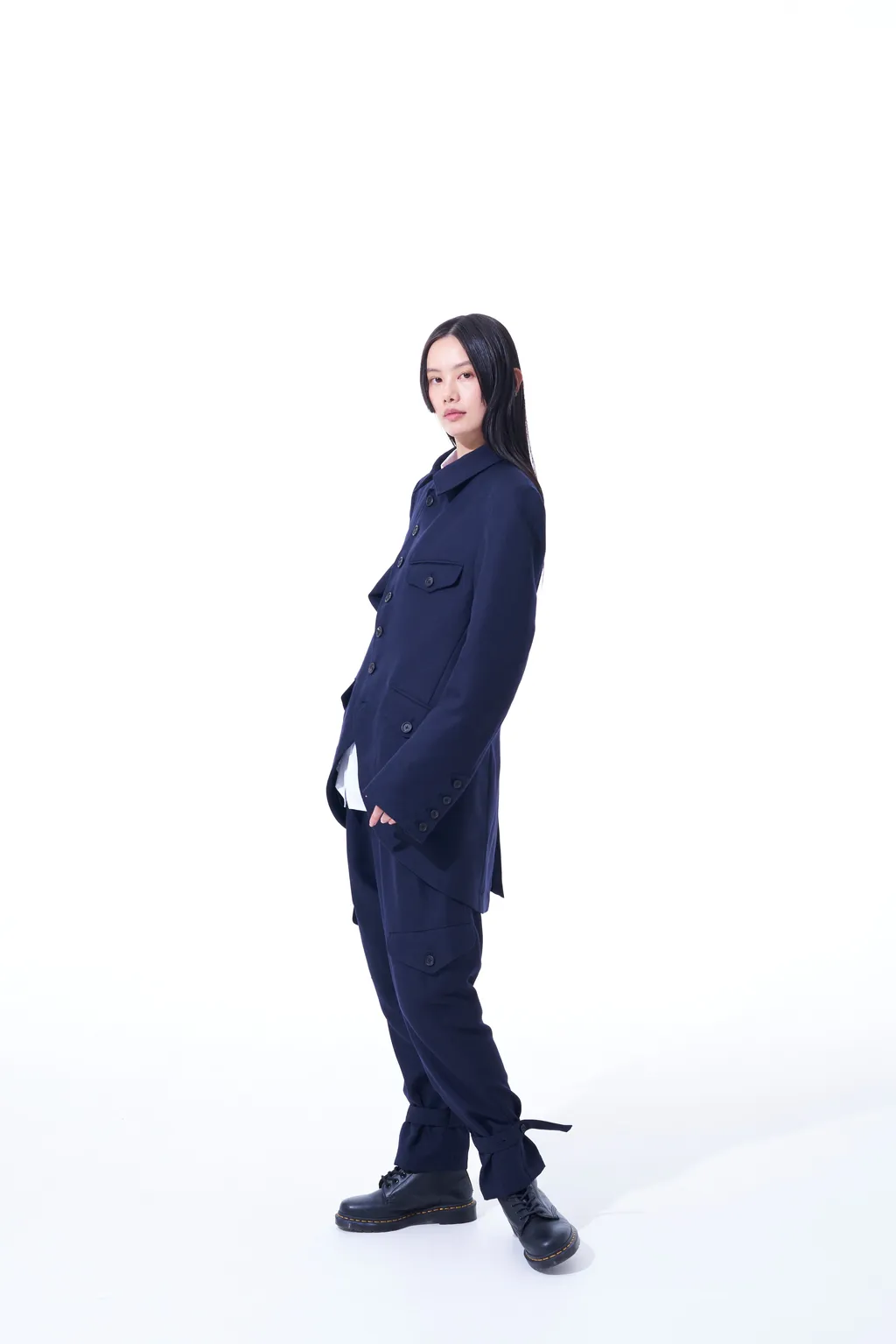 Wool Surge Semi-Double-Breasted Jacket