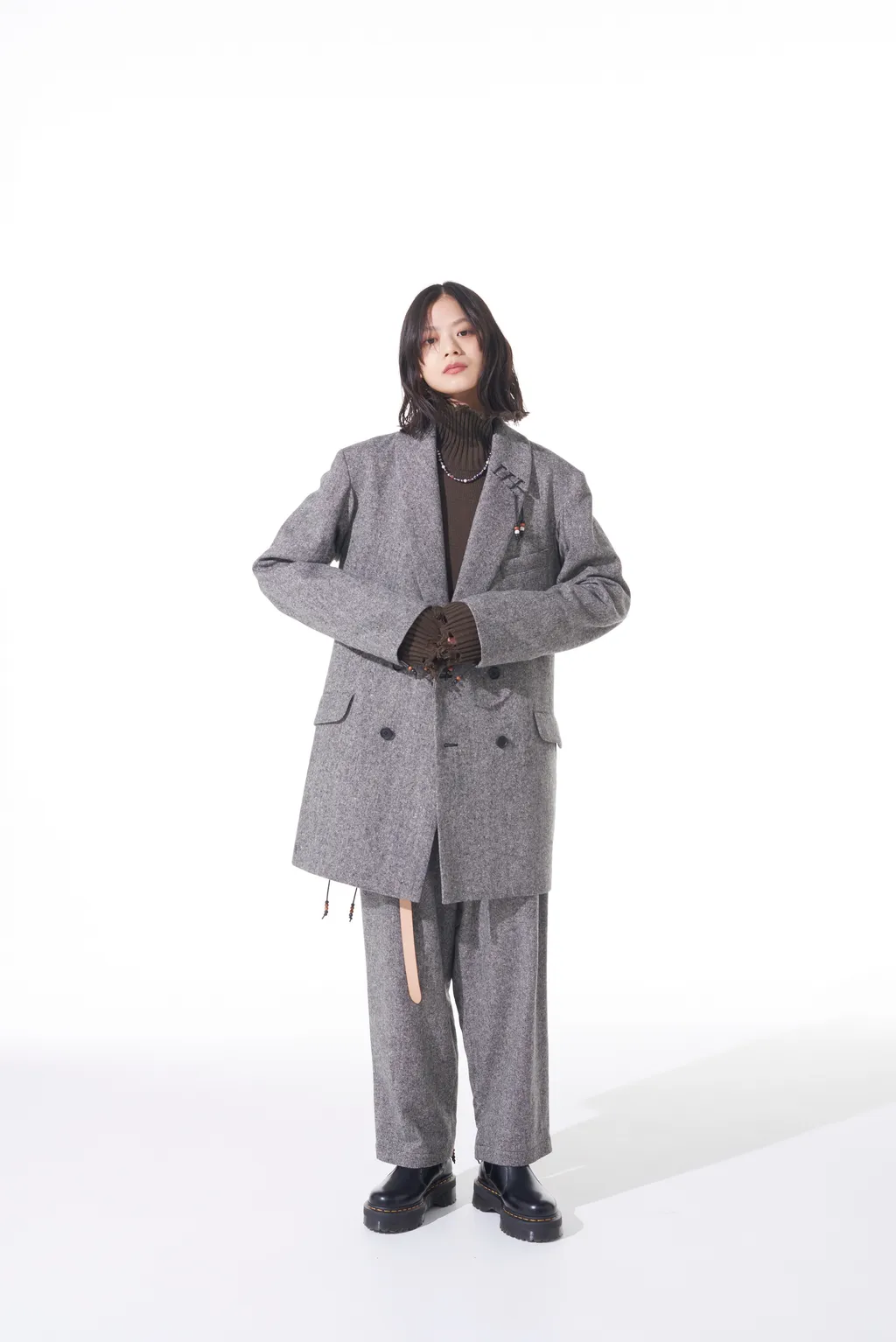 Etermine Nep Tweed Beaded Pants