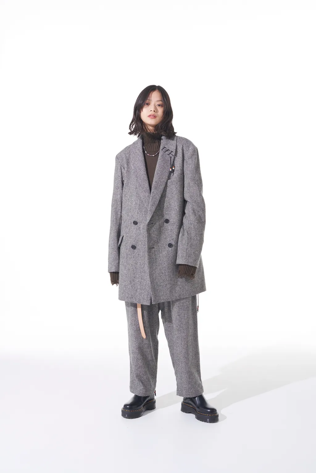 Etermine Nep Tweed Beaded Pants