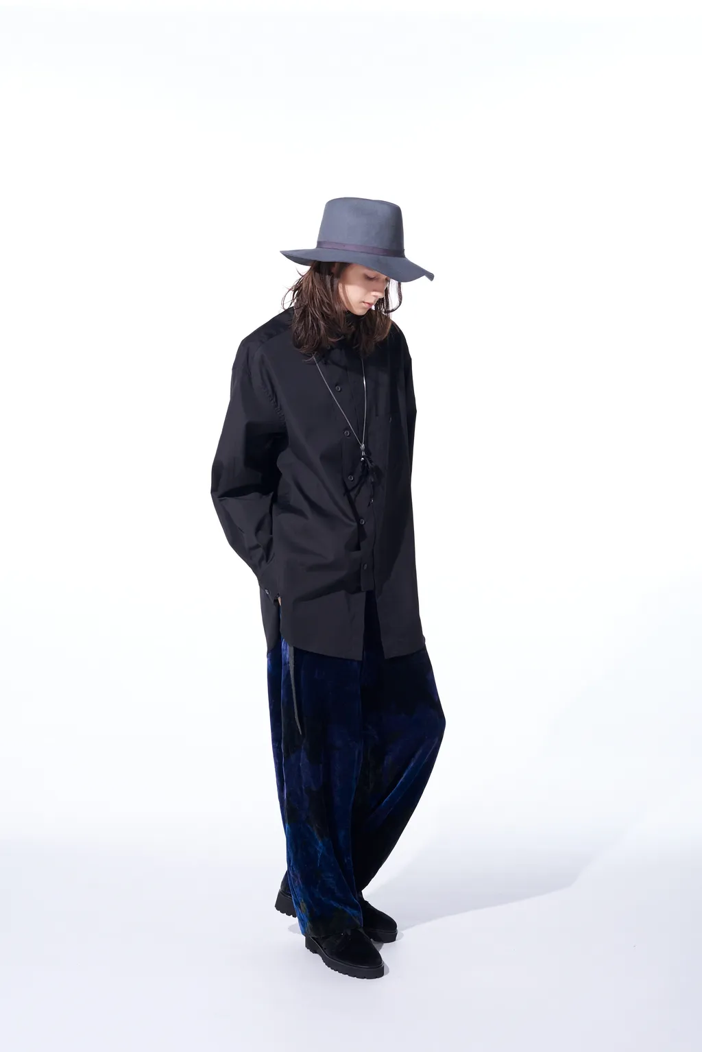 Tie-Dye Velvet Suspender Pants With Triangle Gusset