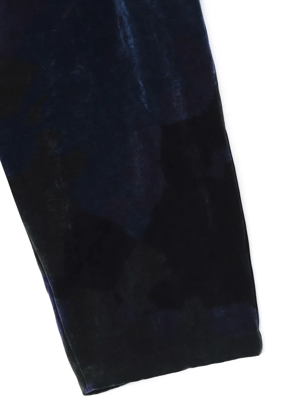 Tie-Dye Velvet Suspender Pants With Triangle Gusset