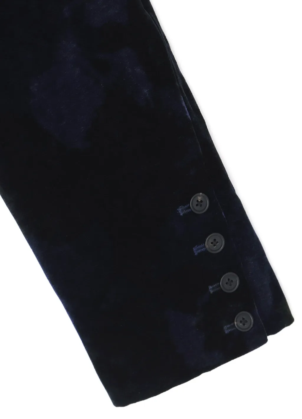 Tie-Dye Velvet Semi-Double-Breasted Jacket