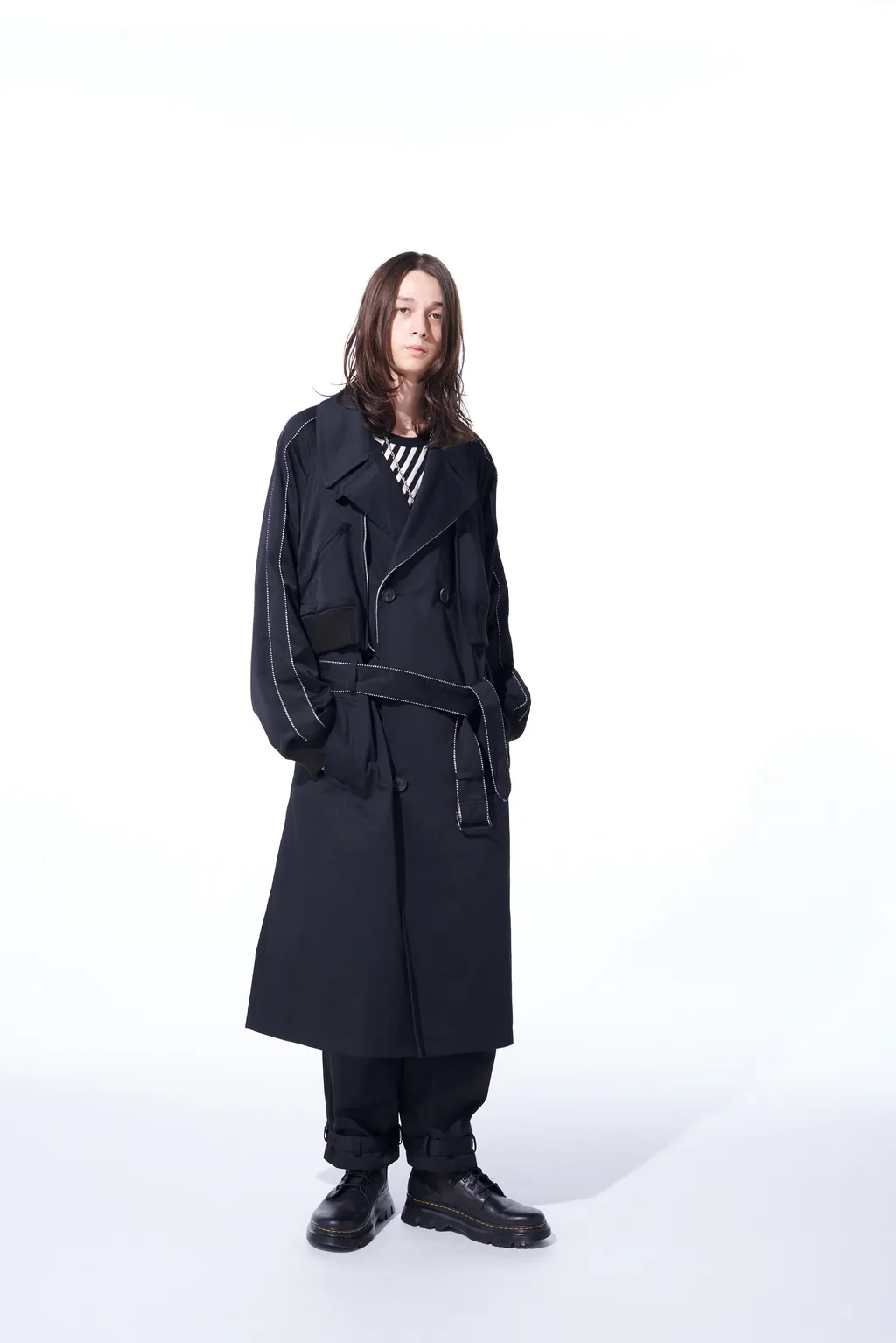 Pe/Cotton Twill Trench Coat Sukajan
