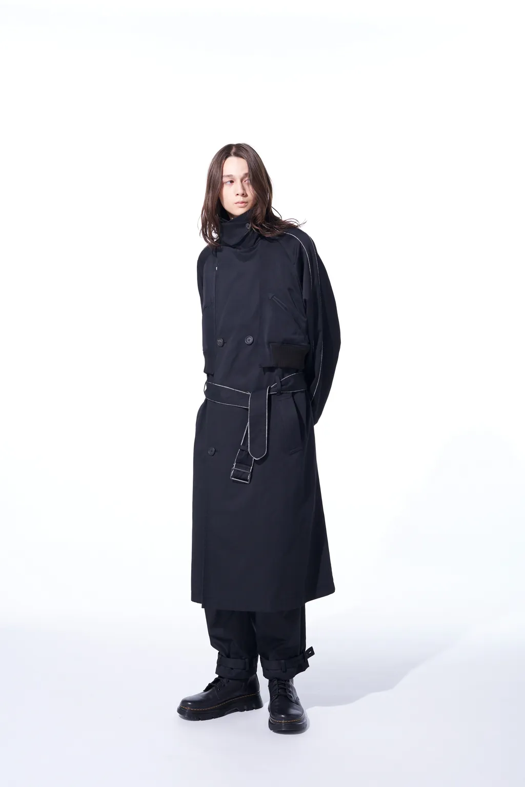Pe/Cotton Twill Trench Coat Sukajan