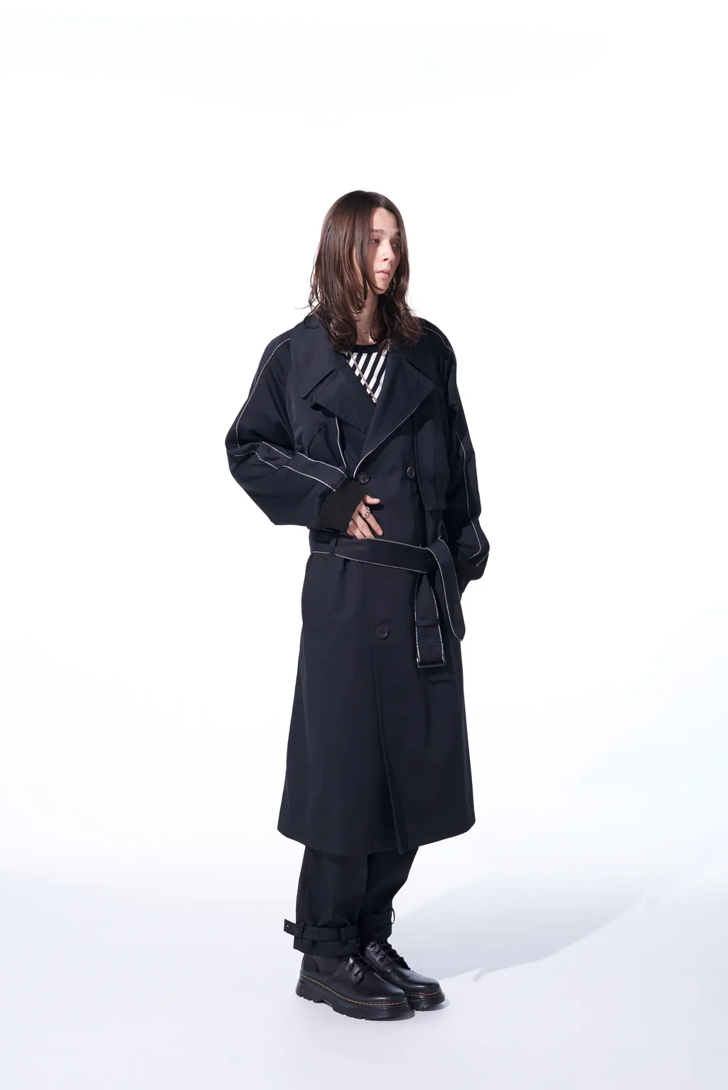 Pe/Cotton Twill Trench Coat Sukajan