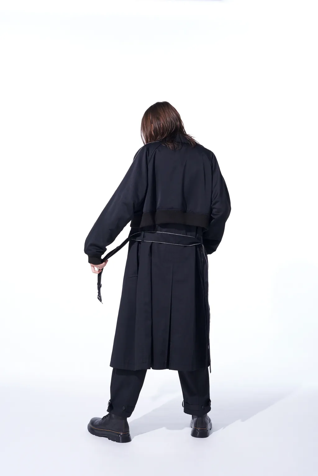 Pe/Cotton Twill Trench Coat Sukajan