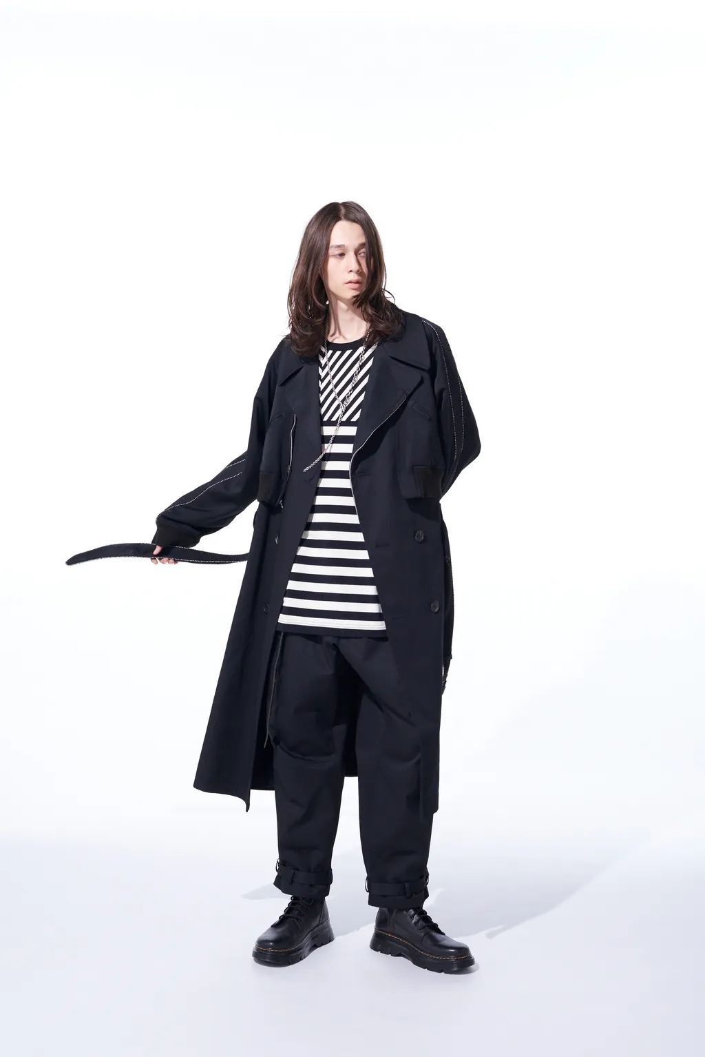 Pe/Cotton Twill Trench Coat Sukajan