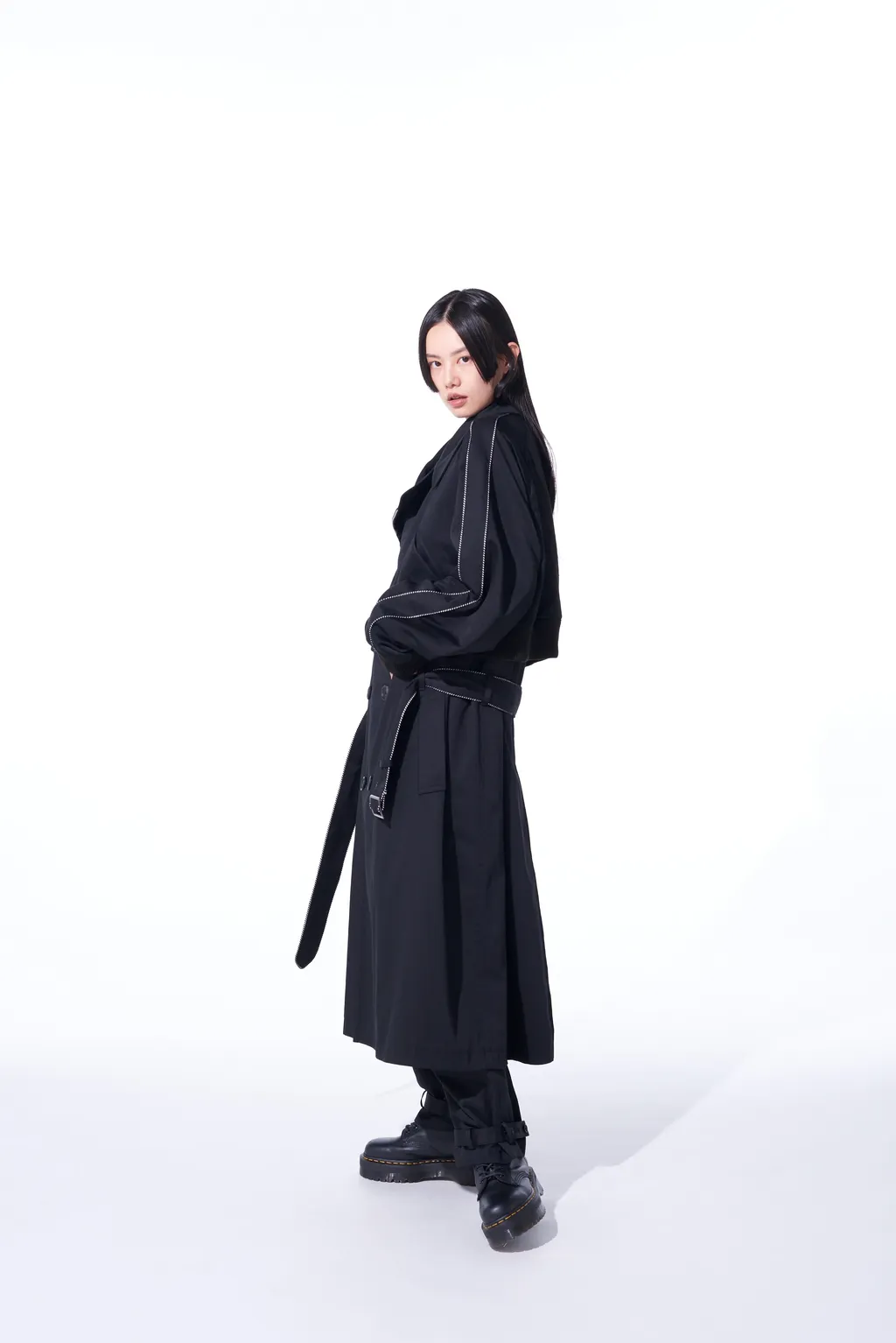 Pe/Cotton Twill Trench Coat Sukajan