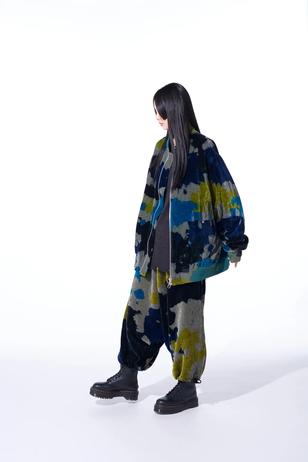 Tie-Dye Velvet Big Ma-1