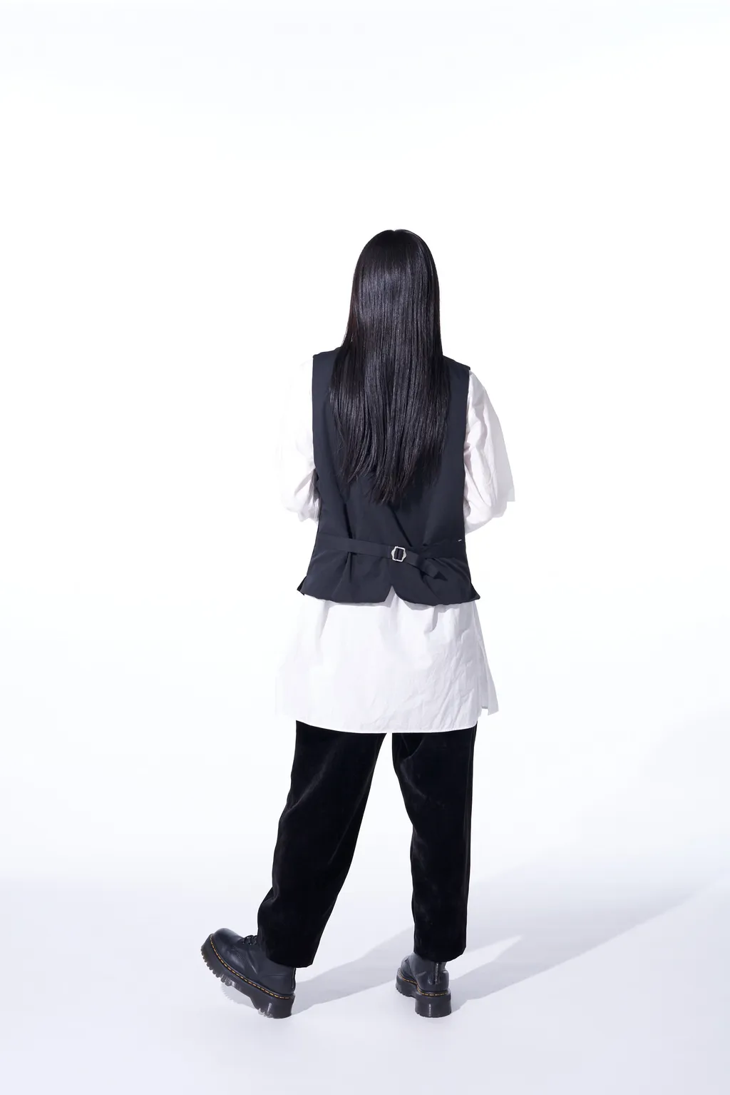 Velveteen 1-Tuck Tapered Pants
