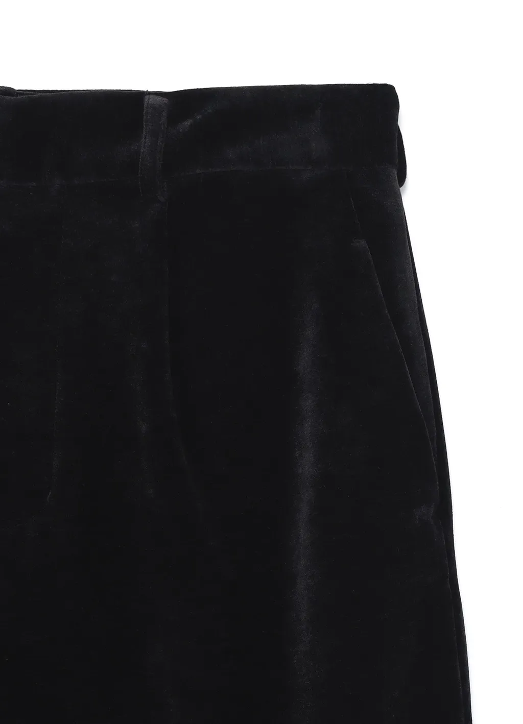Velveteen 1-Tuck Tapered Pants
